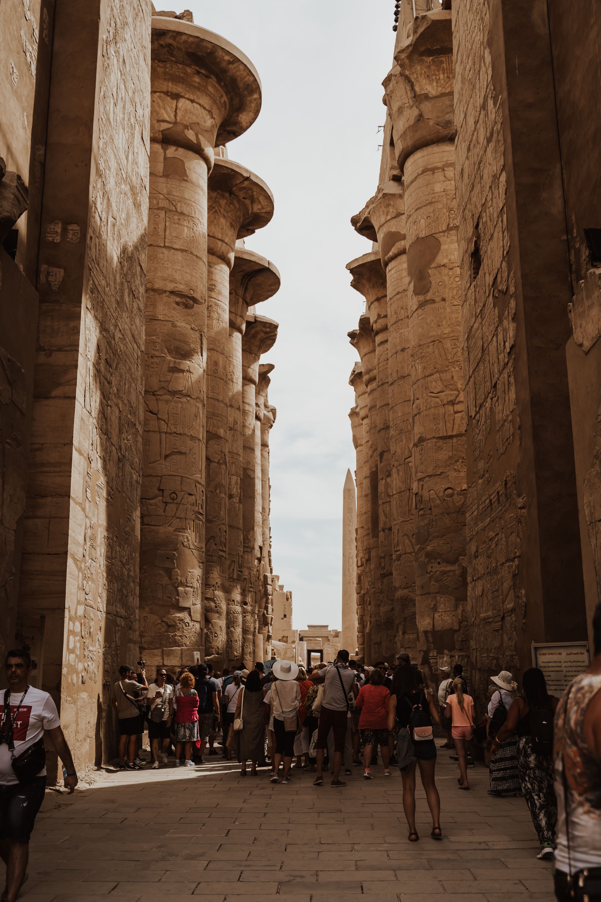 The great columns of Karnak Temple, Luxor, Egypt